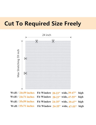 Persianas Plisadas Autoadhesivas Maritown 61x150 cm Blanco