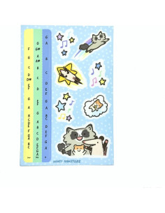 Etiqueta Musical Otamatone Honey Hamstore Regular Multicolor 2