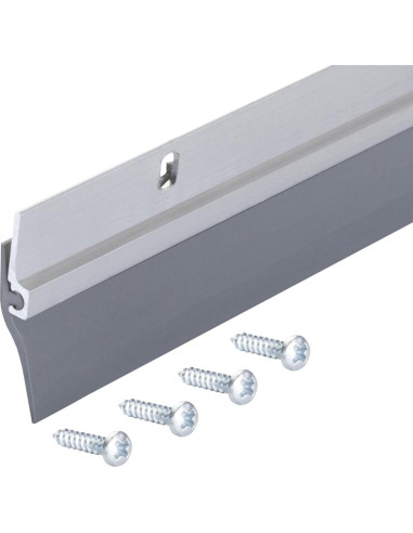 Barrera de Puerta M-D Aluminio y Vinilo 91.44 cm Atornillada