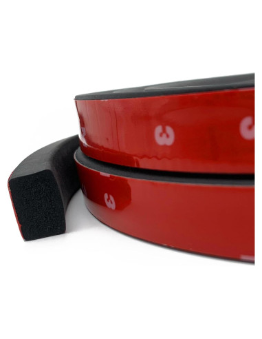 Tira de Sellado de Goma EPDM PACIXU 20 pies Negro