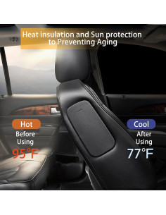 Cortinas de Privacidad para Auto XCBYT - 4 Piezas Sombra Magnética 2