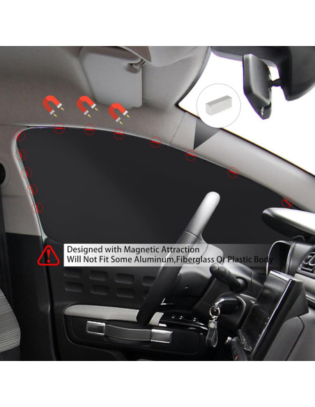 Cortinas de Privacidad para Auto XCBYT - 4 Piezas Sombra Magnética