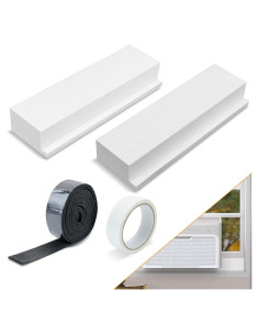 Bloque de Espuma LBG para Aire Acondicionado Ventana U, 2 Unidades