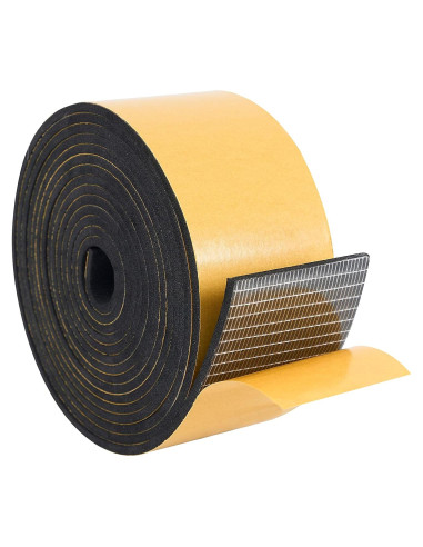 Cinta de Sellado Autoadhesiva Dualplex 3.05m Negra 5.08cm x 0.64cm