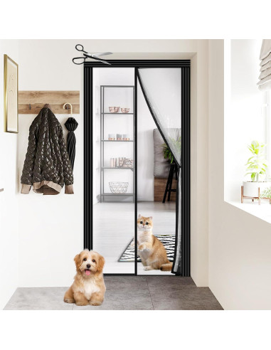 Cortina de Puerta Aislante Veanusiver Ajustable 74-86cm x 200-210cm