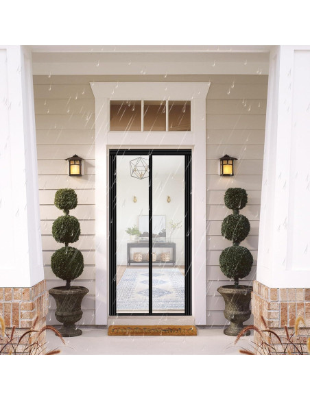 Cortina de Puerta Aislante Veanusiver Ajustable 74-86cm x 200-210cm Cortina de Puerta Aislante Veanusiver Ajustable 74-86cm x 200-210cm