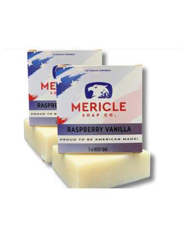 Barra de Cuerpo Orgánica Mericle Soap Co. 142g Frambuesa Vainilla