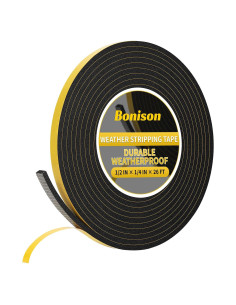 Cinta de Sellado Bonison 8m - Aislamiento Acústico Negro