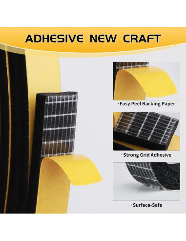 Cinta de Sellado Bonison 8m - Aislamiento Acústico Negro