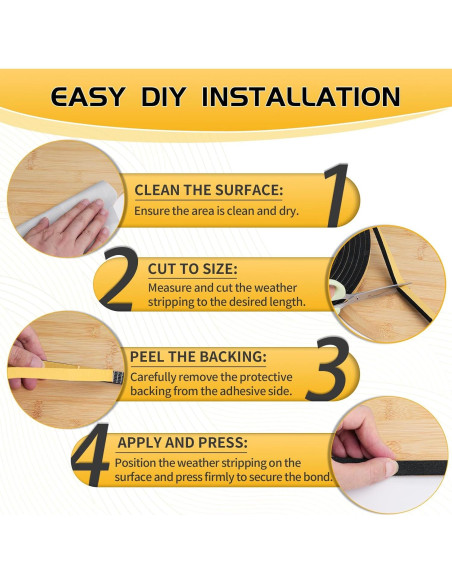 Cinta de Sellado Bonison 8m - Aislamiento Acústico Negro