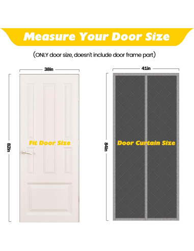Cortina de Puerta Aislante Magnética TORRAMI 96.5x208.3cm