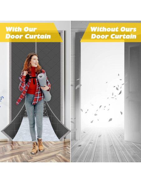Cortina de Puerta Aislante Magnética TORRAMI 96.5x208.3cm