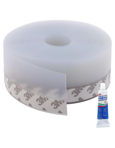 Burlete de Silicona ZERITO 10m para Puertas y Ventanas