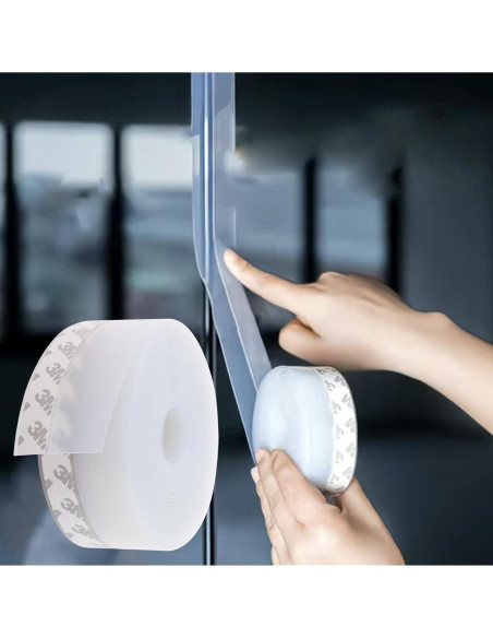 Burlete de Silicona ZERITO 10m para Puertas y Ventanas