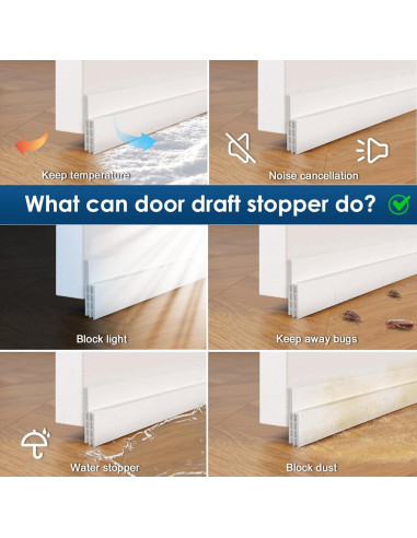 Kit de Aislamiento Acústico Kanzzy para Puertas y Ventanas
