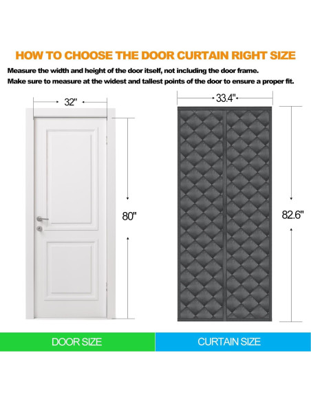Cortina Térmica Aislante Magnética Anrukler 81.3x203.2cm
