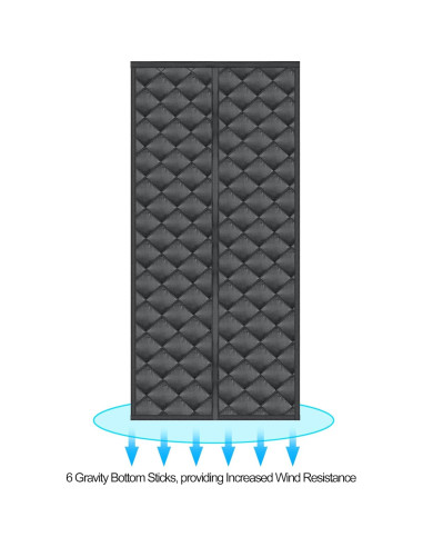 Cortina Térmica Aislante Magnética Anrukler 81.3x203.2cm
