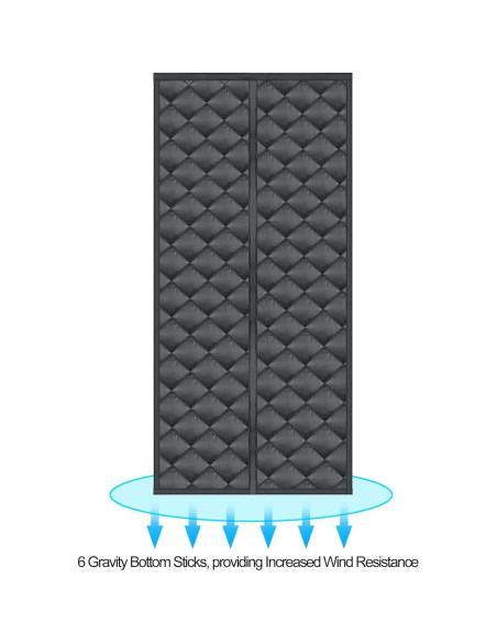 Cortina Térmica Aislante Magnética Anrukler 81.3x203.2cm