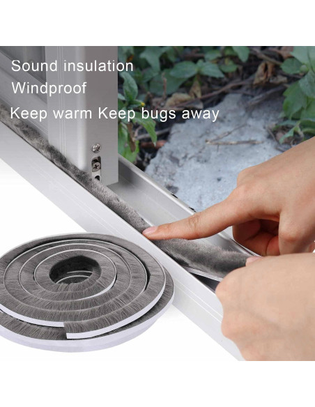 Cinta Aislante de Fieltro MILEQEE 10m x 1.5cm Gris