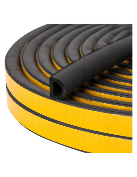 Sello de Puerta de Goma Amzjjle 6.4oz 19.7ft Aislamiento Acústico