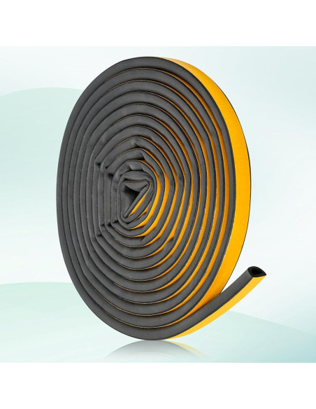 Sello de Puerta de Goma Amzjjle 6.4oz 19.7ft Aislamiento Acústico