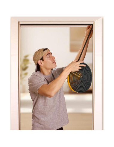 Sello de Puerta de Goma Amzjjle 6.4oz 19.7ft Aislamiento Acústico