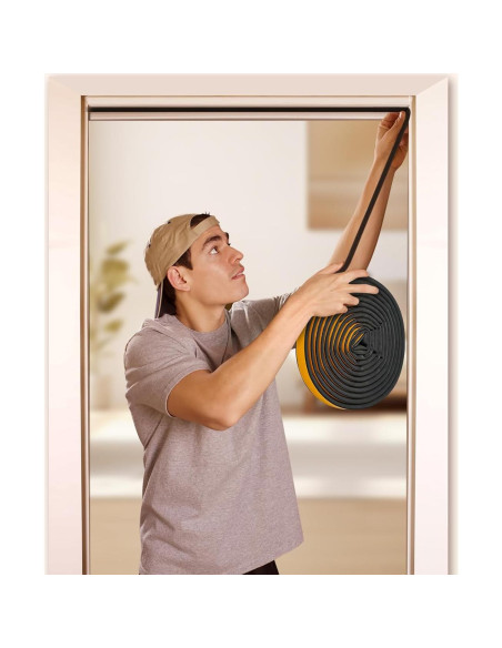 Sello de Puerta de Goma Amzjjle 6.4oz 19.7ft Aislamiento Acústico