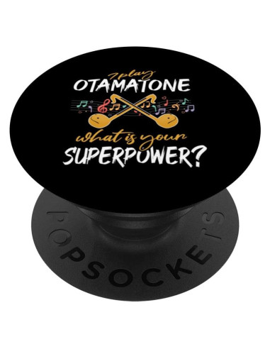 Otamatone Sintetizador Japonés PopSockets Negro 13.61g
