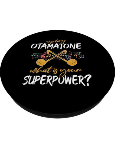 Otamatone Sintetizador Japonés PopSockets Negro 13.61g