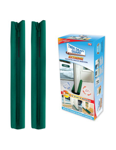 Tapón de Corriente Twin Draft Guard Verde, Juego de 2, Aislante