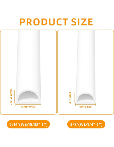 Tira de Sellado de Silicona ETSSXYSO 7.01m Blanco 0.95cm x 0.64cm