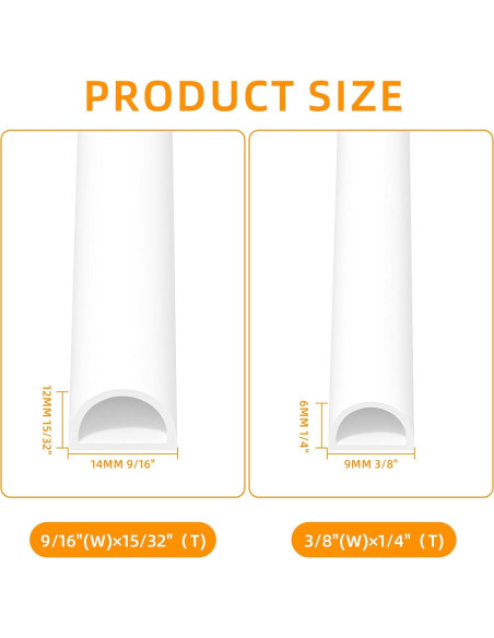 Tira de Sellado de Silicona ETSSXYSO 7.01m Blanco 0.95cm x 0.64cm