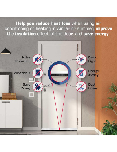 Barrido de puerta adhesivo Randall 3 FT Satinado claro