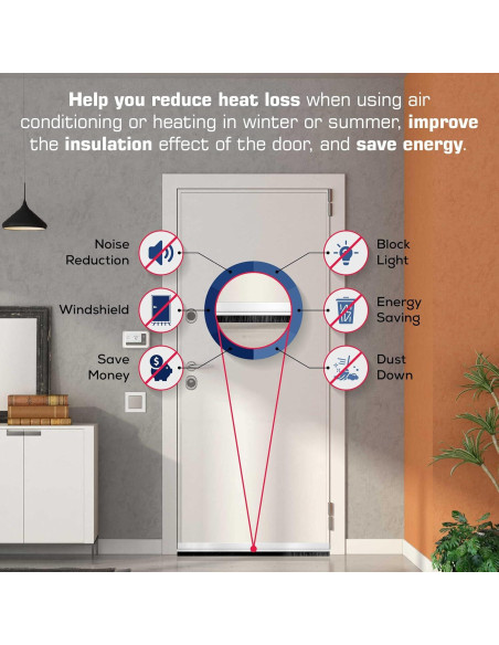 Barrido de puerta adhesivo Randall 3 FT Satinado claro