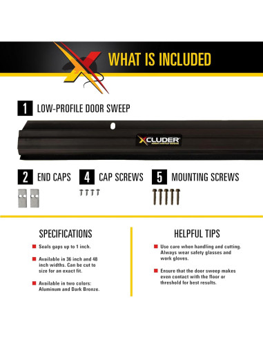 Barrera de Puerta Xcluder 91.44 cm a Prueba de Ratas