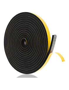 Tira de Sellado Qianyu 5m Neopreno Negro Aislante Acústico