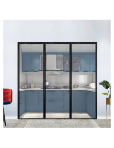 Cortina de Puerta Aislante Magnética SANJIANKER 182.88x203.2cm