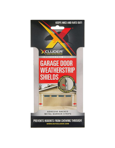Escudo de Roedores Xcluder para Puertas de Garaje - Kit 2 Tiras 20x2.5cm