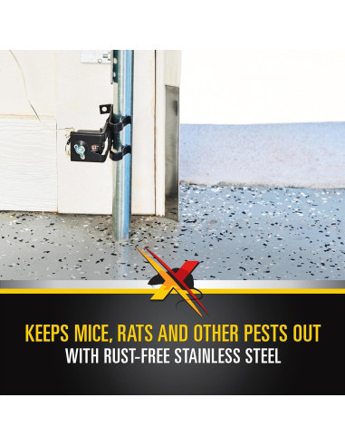 Escudo de Roedores Xcluder para Puertas de Garaje - Kit 2 Tiras 20x2.5cm
