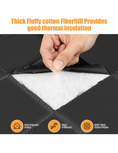 Cortina de Puerta Térmica Aislada Magnética LIAMST 183x203cm