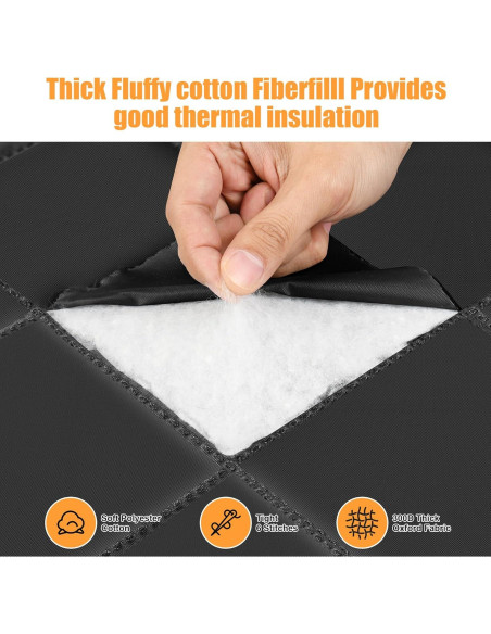 Cortina de Puerta Térmica Aislada Magnética LIAMST 183x203cm