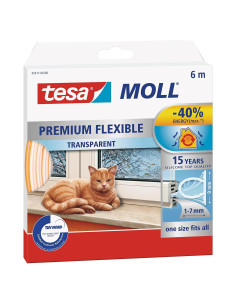 Cinta de Sellado de Silicona Tesamoll Premium 6m x 9mm - Transparente