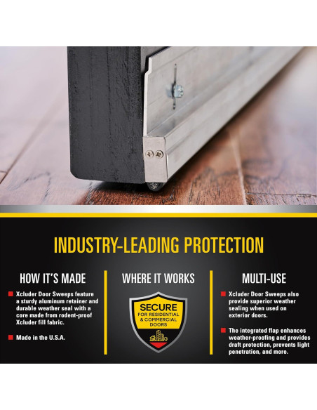 Barrera de Puerta Xcluder Versa-Line 91 cm Aluminio Natural