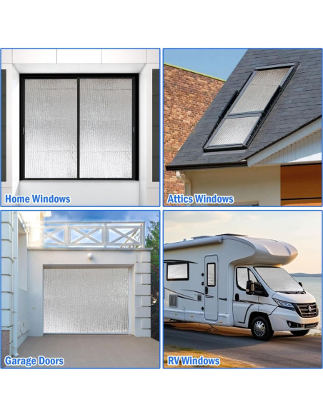 Aislamiento Reflectante Doble YoleShy 61 cm x 3 m para Ventanas