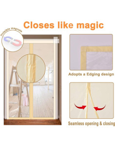 Kit de Puerta Barrera de Polvo Magnético 1.52m x 2.59m 2