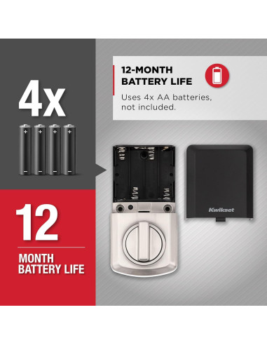 Cerradura Electrónica Kwikset SmartCode 260 Niquel Satinado