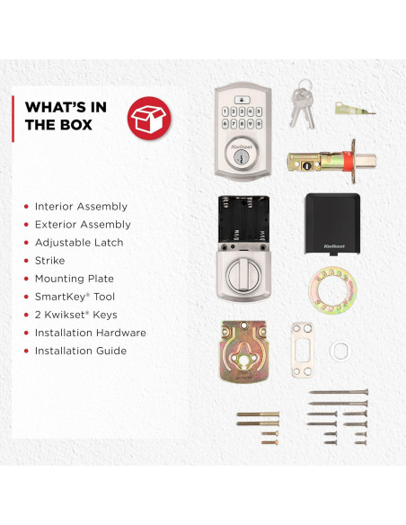 Cerradura Electrónica Kwikset SmartCode 260 Niquel Satinado