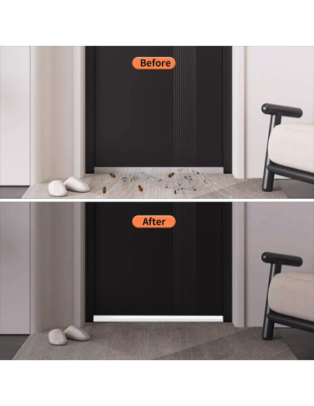 Burlete de Puerta MIKONIYA 15.24m Aislamiento Acústico Blanco