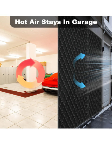 Cortina Aislante Térmica LIAMST para Puerta de Garaje 2.74x2.13m