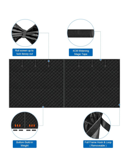 Cortina Aislante Térmica LIAMST para Puerta de Garaje 2.74x2.13m